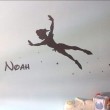 Sticker Peter Pan avec Prénom Stickers Chambres Enfants Gali Art