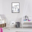 Tableau Hiboux Rêveur avec prénom Tableaux Enfant Gali Art