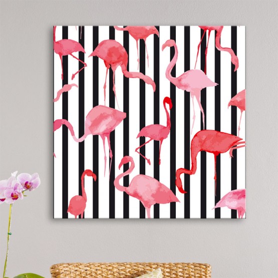 Tableau Flamant Rose Graphique Tableaux Animaux Gali Art