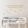 Citation Décorative: Si vous pouvez le rêver... Stickers Texte et Citations Gali Art