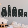 Stickers Famille Ours Stickers Chambres Enfants Gali Art