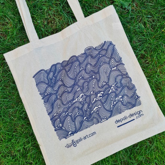 Tote Bag Vague Nippone Autres produits et accessoires Gali Art