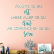 Sticker Citation Bouddha: Accepte ce qui est Stickers Texte et Citations Gali Art