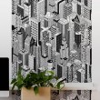 Décor imprimé vertical Building Lès Décoratif Gali Art