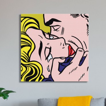 Tableau Kiss Pop Art