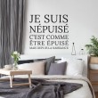 Sticker Citation Je suis Nepuise Stickers Texte et Citations Gali Art