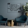Sticker Texte Puissante est la femme Stickers Texte et Citations Gali Art