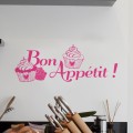 Sticker Bon Appétit Cupcakes Stickers Cuisine Gali Art