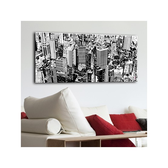 Tableau New York Sky View Comics Tableaux Design Gali Art