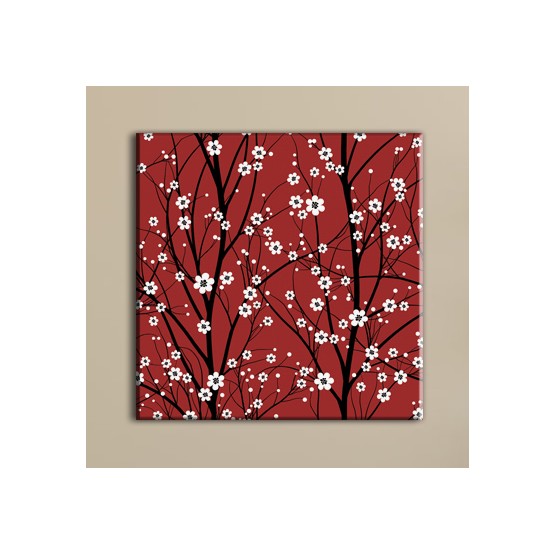 Tableau Zen - Harmonie Rouge Tableaux Design Gali Art