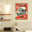 Tableau Vintage Fuel Service Garage Tableaux Design Gali Art