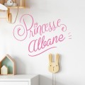 Sticker Princesse avec prénom Stickers Chambres Enfants Gali Art