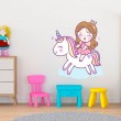 Sticker mural Princesse et Licorne Stickers Imprimés Gali Art