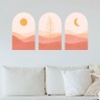 Sticker Triptyque Paysage Minimaliste Stickers Imprimés Gali Art