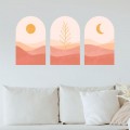 Sticker Triptyque Paysage Minimaliste Stickers Imprimés Gali Art