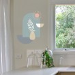Sticker mural minimaliste Vase & Soleil Stickers Imprimés Gali Art