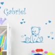 Sticker Petit Ours avec Prénom Stickers Chambres Enfants Gali Art