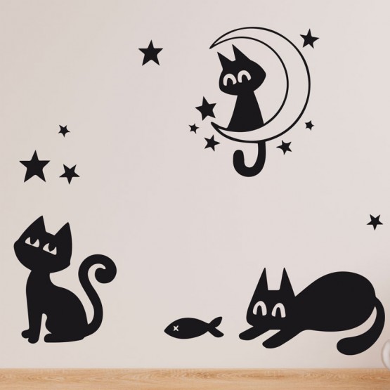Stickers Gang de Chats Stickers Muraux Gali Art