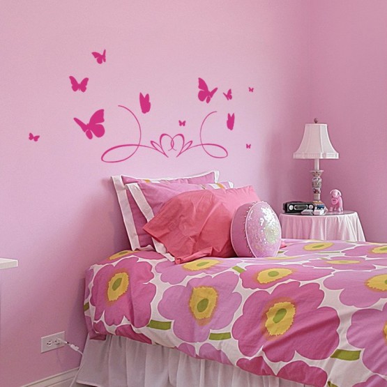 Stickers muraux pour chambre fille, Décoration originale