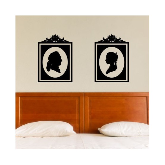 Stickers Duo de Portraits Baroque Stickers Baroque Gali Art