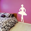 Sticker Danseuse en Tutu Stickers Silhouettes Gali Art