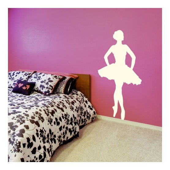 Sticker Danseuse en Tutu Stickers Silhouettes Gali Art