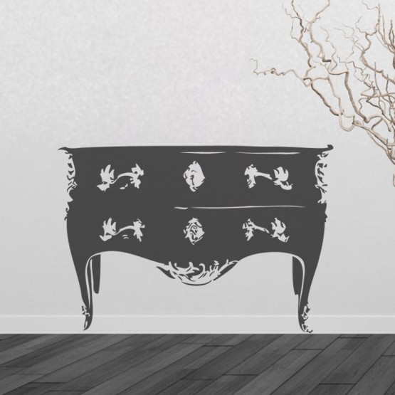 Sticker Commode Style Baroque Stickers Baroque