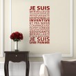 Sticker texte Je suis une Femme Stickers Texte et Citations Gali Art