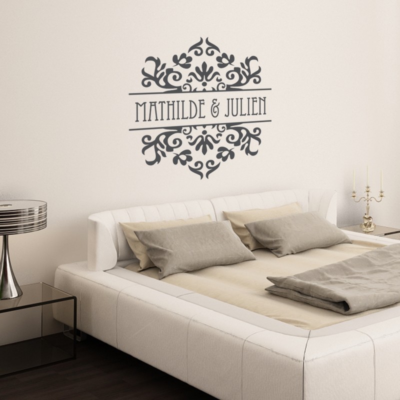 Sticker Baroque personnalisable Amour et Mariages - Décoration design