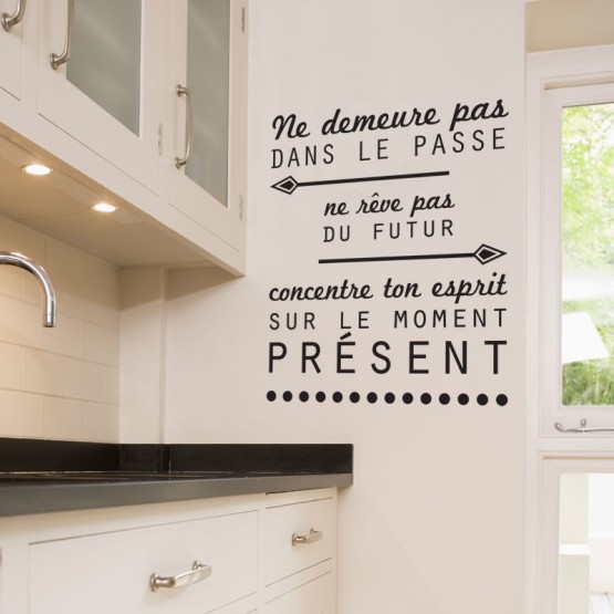 Stickers Muraux Sticker Citation Du Bouddha Decoration Murale