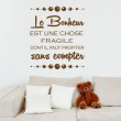 Sticker Citation Le Bonheur Stickers Texte et Citations Gali Art