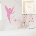 Sticker Fée Clochette avec Prénom Stickers Chambres Enfants Gali Art