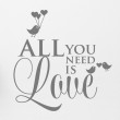 Sticker All you need is Love Stickers Amour Gali Art