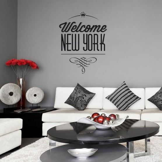 Sticker Welcome New York Stickers Texte et Citations Gali Art