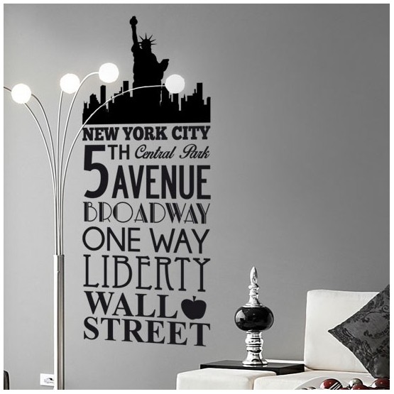 Sticker New York - 5th Avenue Stickers Texte et Citations Gali Art