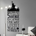 Sticker New York - 5th Avenue Stickers Texte et Citations Gali Art