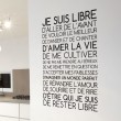 Sticker Texte Je suis Libre Stickers Texte et Citations Gali Art