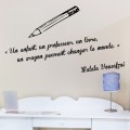 Sticker Crayon et Citation Malala Yousafzai Stickers Texte et Citations Gali Art