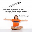 Sticker Crayon et Citation Malala Yousafzai Stickers Texte et Citations Gali Art