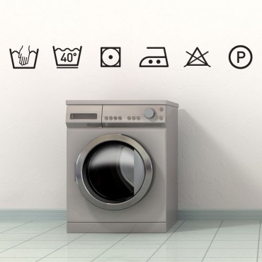 Stickers symboles lavage