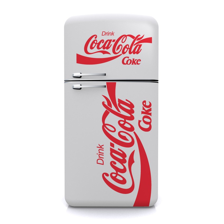 Sticker Coca-Cola Coke - Décoration cuisine vintage - Déco frigo
