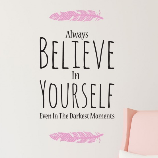 Sticker Believe in yourself Stickers Texte et Citations Gali Art