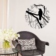 Sticker Oiseau et branches en cercle Stickers Nature