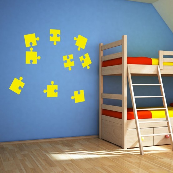 Stickers pièces de puzzle Stickers Chambres Enfants