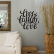 Sticker Live, Laught, Love Stickers Texte et Citations Gali Art