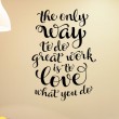 Sticker Love what you do Stickers Texte et Citations Gali Art