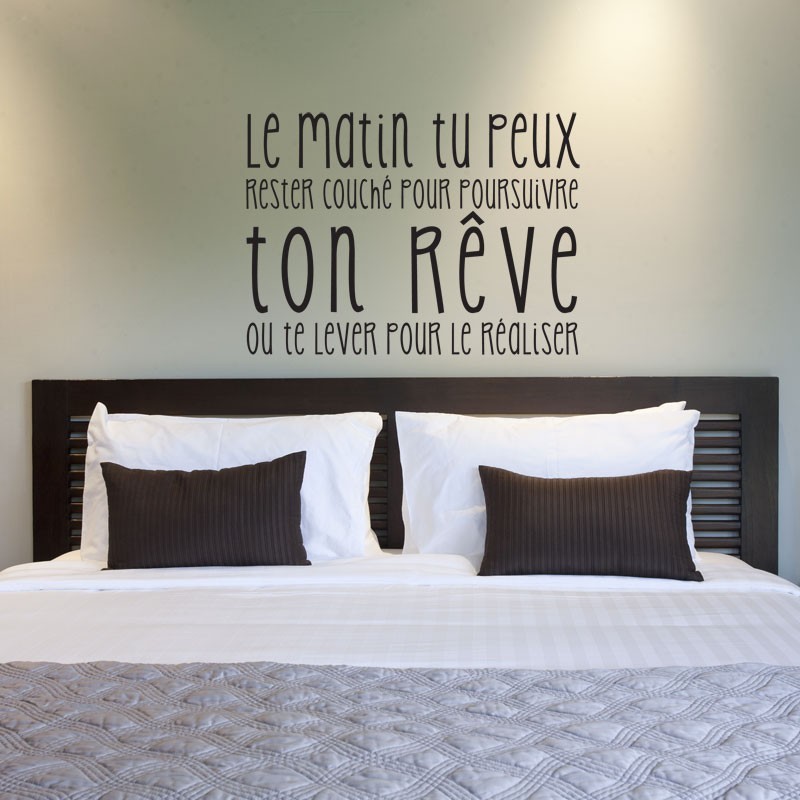 🥇 Stickers muraux décoratifs avec des citations motivantes pour rêver en  grand 🥇