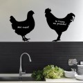 Stickers Ardoise Poule et Coq Stickers Ardoises Gali Art