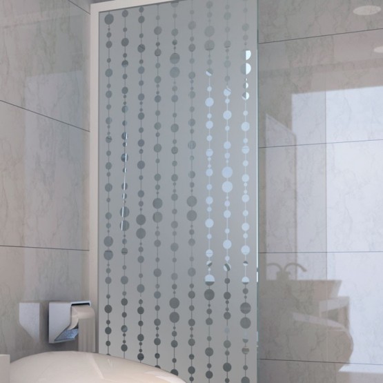 Fil de perles Stickers Occultant Paroi de douche