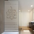 Lotus en store Stickers Occultant Paroi de douche